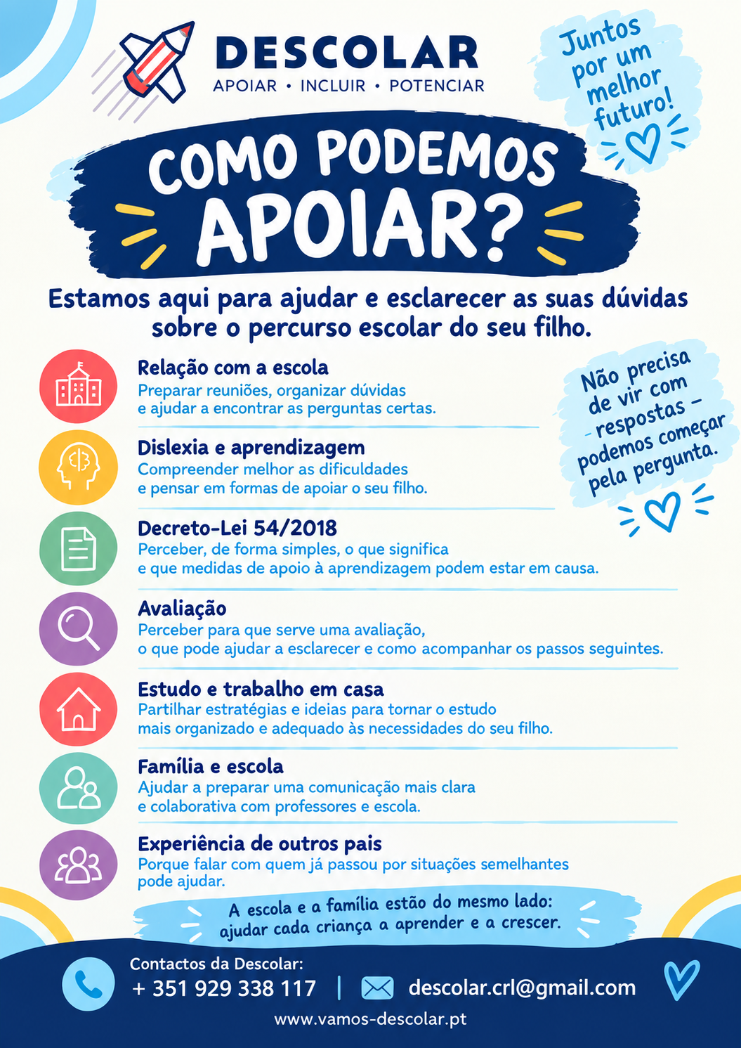 Espaço Aberto aos pais!